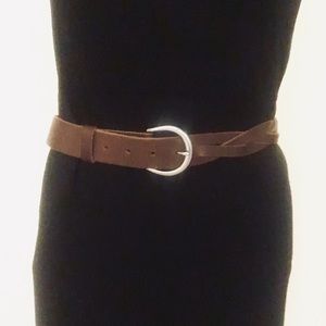 NWOT Lands’ End XS Brown Braided Belt, Final Price